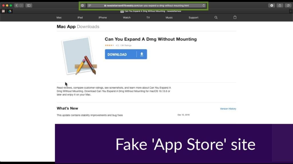 Fake app store